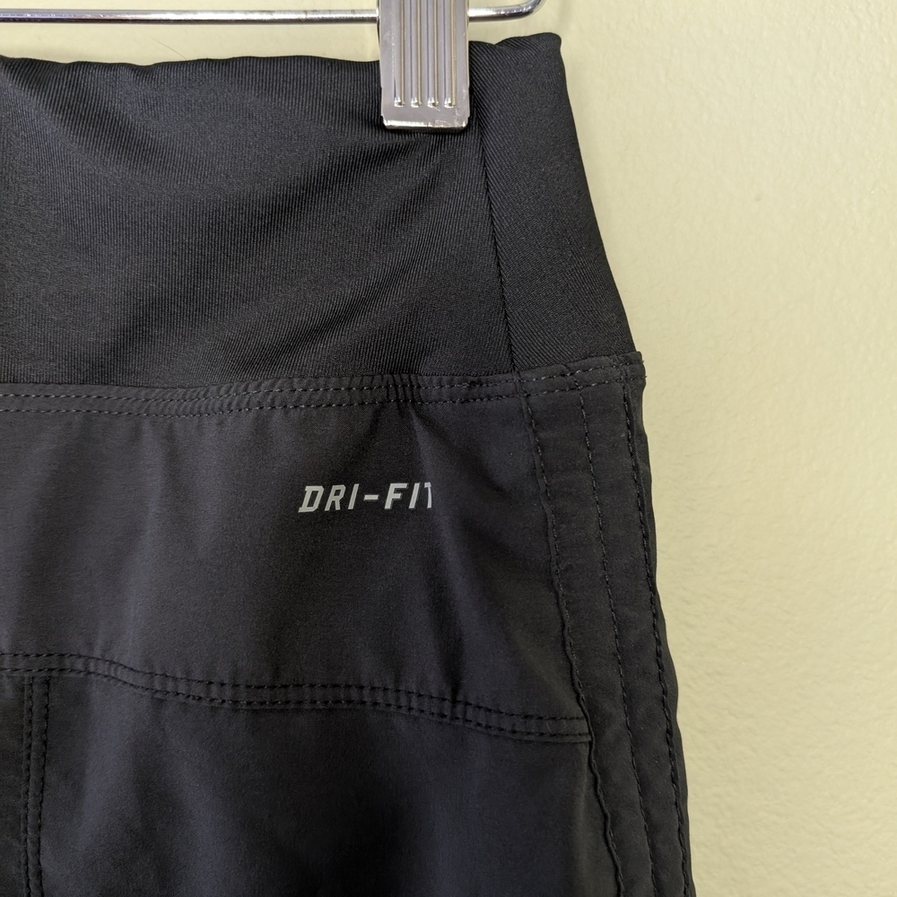 Black Nike Athletic Skort Dri-Fit w/black and pink shorts Size Small Sides Ties - Picture 4 of 15